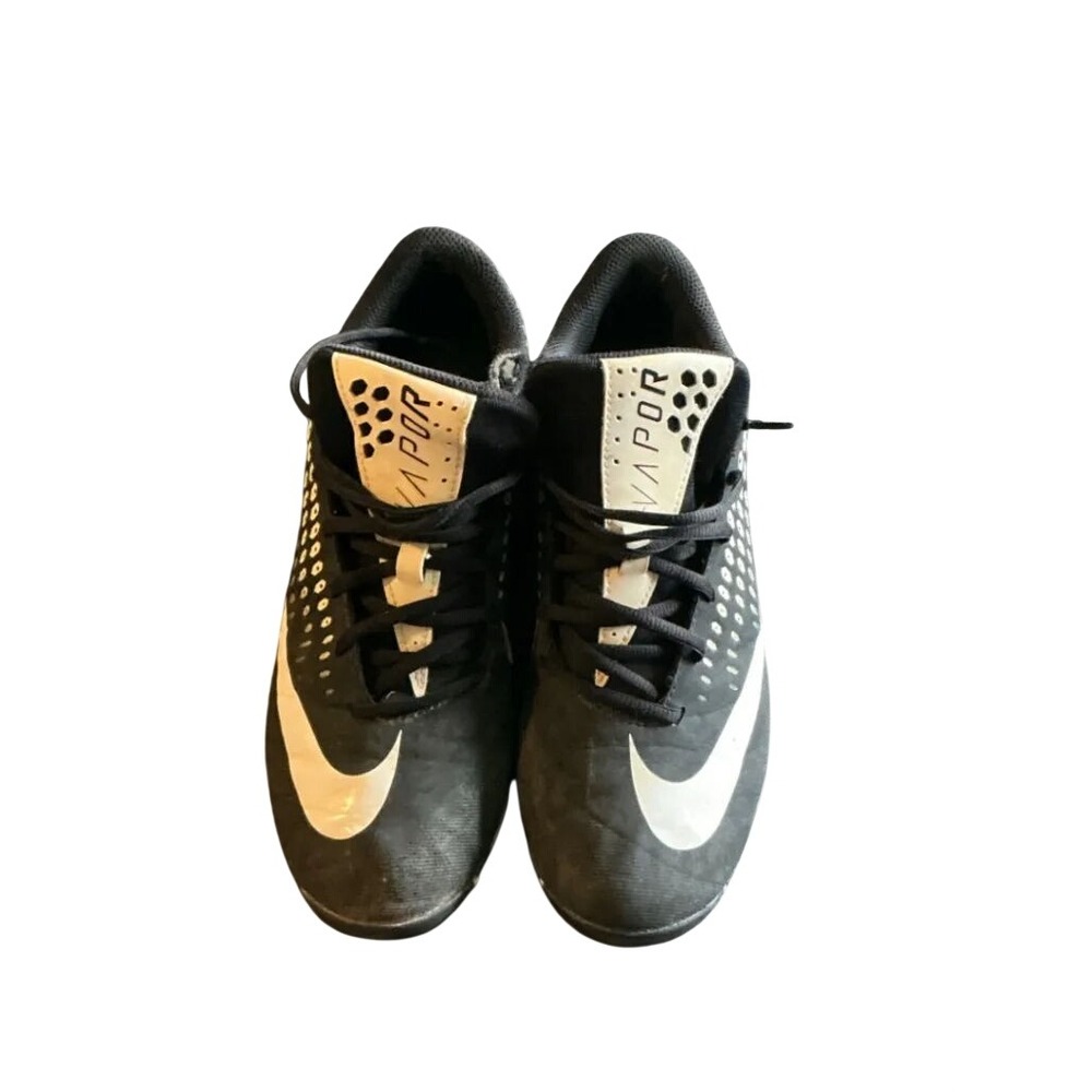 Nike Vapor‎ Edge Shark Cleats 8 Black White AO7945-001 Football Athletic Sport